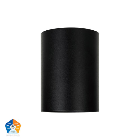 Nella Black 12w Surface Mounted LED Downlight - HV5842S-BLK