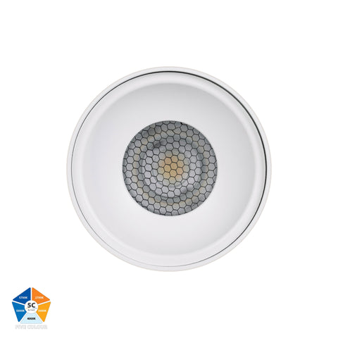 Nella White 12w Surface Mounted LED Downlight - HV5842S-WHT-EXT-12V