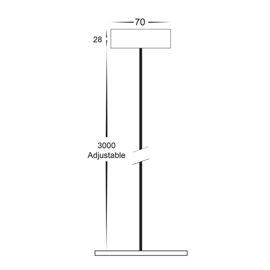 3 Metre Pendant Accessory - HV5843-WHT-PDT
