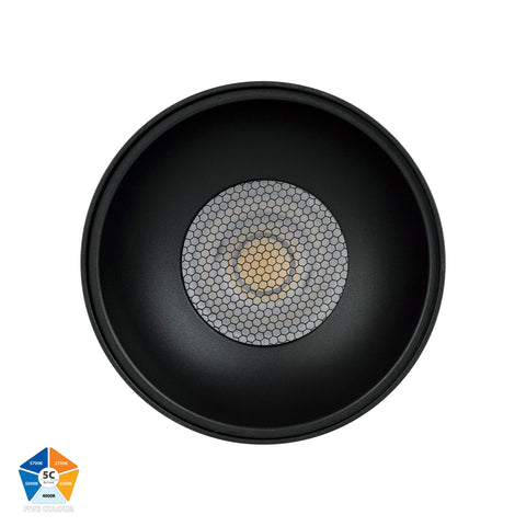 Nella Black 18w Surface Mounted LED Downlight - HV5843S-BLK-12V