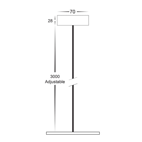 3 Metre Pendant Accessory - HV5844-BLK-PDT