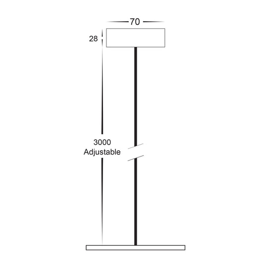 3 Metre Pendant Accessory - HV5844-WHT-PDT