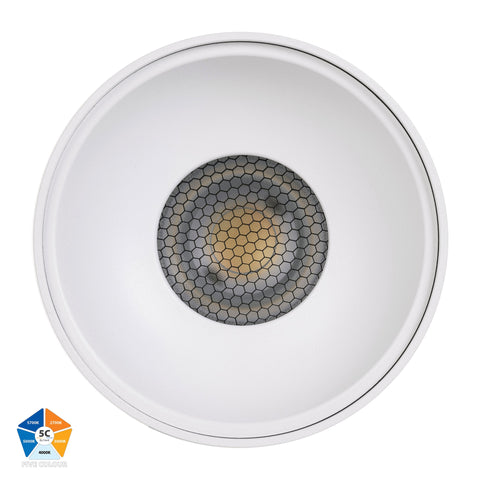 Nella White 24w Surface Mounted LED Downlight - HV5844S-WHT