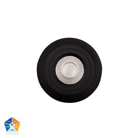 Nella Black 7w Surface Mounted LED Downlight - HV5848S-BLK