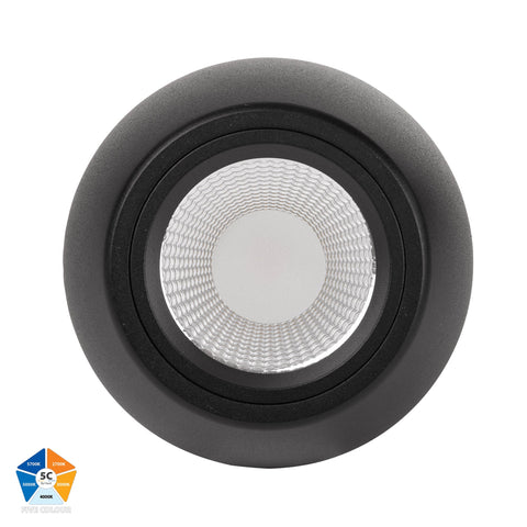 Nella Black 12w Surface Mounted LED Downlight - HV5849S-BLK