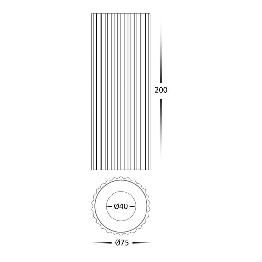 Nella White 7w Surface Mounted LED Downlight - HV5851S-WHT-EXT