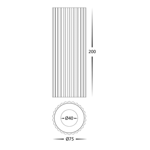Nella White 7w Surface Mounted LED Downlight - HV5851S-BLK-EXT