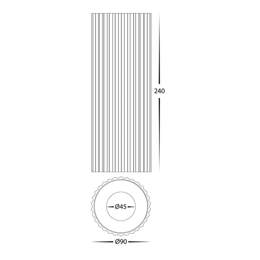 Nella White 12w Surface Mounted LED Downlight - HV5852S-WHT-EXT-12V