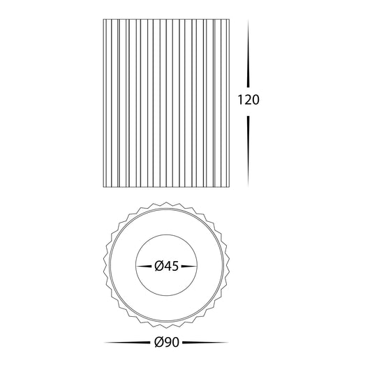 Nella White 12w Surface Mounted LED Downlight - HV5852S-WHT