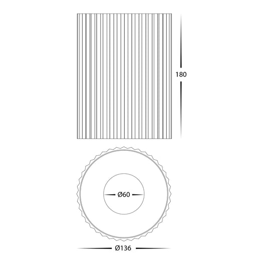 Nella White 24w Surface Mounted LED Downlight - HV5854S-WHT-12V