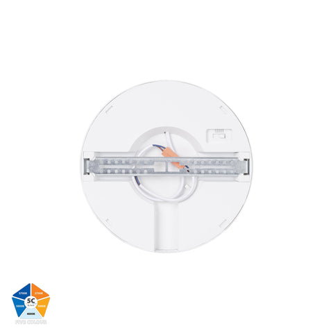 Auster White 18w LED Ceiling Mounted Oyster Light - HV5863S-WHT