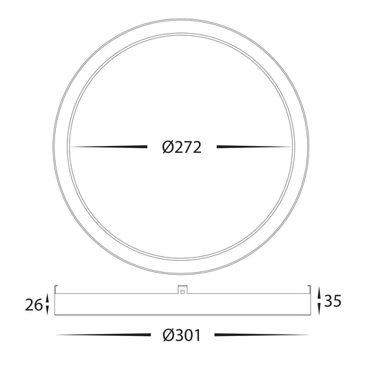 Auster Black Trim to suit HV5864S-WHT - HV5864-1-BLK