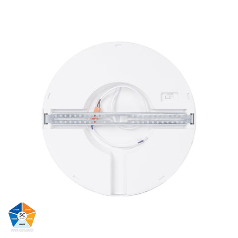 Auster White 24w LED Ceiling Mounted Oyster Light - HV5864S-WHT