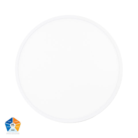 Auster White 36w LED Ceiling Mounted Oyster Light - HV5865S-WHT