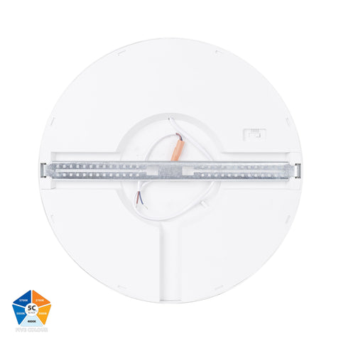 Auster White 36w LED Ceiling Mounted Oyster Light - HV5865S-WHT