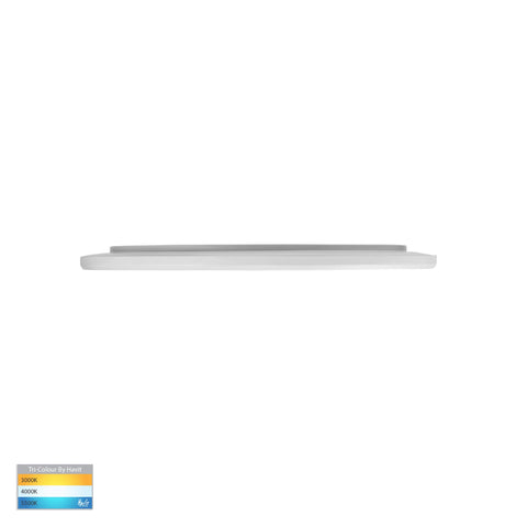 Slim White 24w LED Ceiling Mounted Oyster Light - HV5877T-WHT