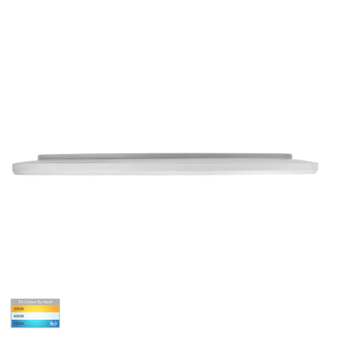 Slim White 40w LED Ceiling Mounted Oyster Light - HV5879T-WHT