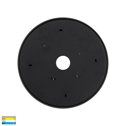 Nella Black 20w Ceiling Mounted LED Oyster - HV5892T-BLK