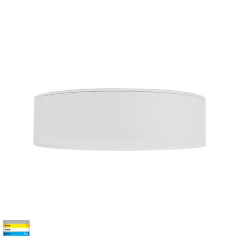 Nella White 20w Ceiling Mounted LED Oyster - HV5892T-WHT