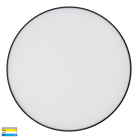 Nella Black 30w Ceiling Mounted LED Oyster - HV5893T-BLK