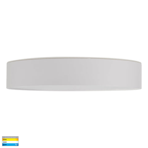 Nella White 30w Ceiling Mounted LED Oyster - HV5893T-WHT