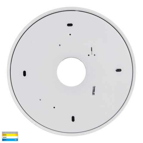 Nella White 30w Ceiling Mounted LED Oyster - HV5893T-WHT