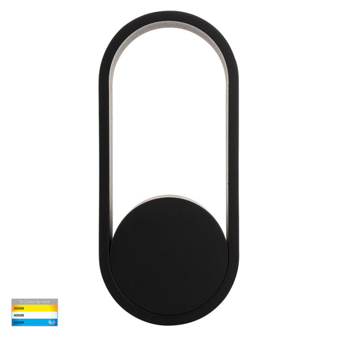 Ovale Black Wall Light - HV8080T-BLK