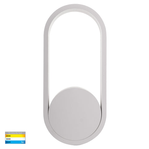 Ovale White Wall Light - HV8080T-WHT
