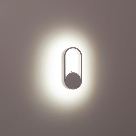 Ovale White Wall Light - HV8080T-WHT