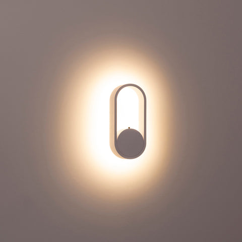 Ovale White Wall Light - HV8080T-WHT