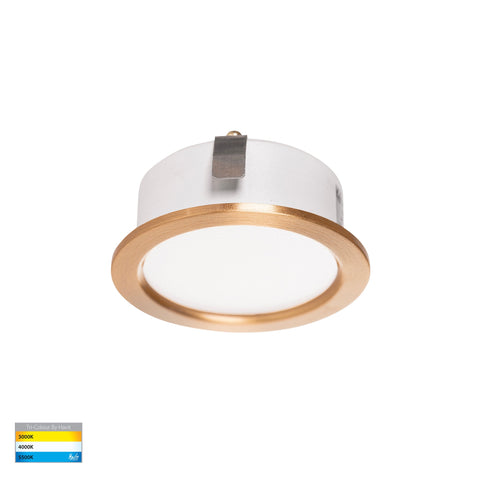 Skap Aluminium Brass Coloured Cabinet Light - HV8201T-BR