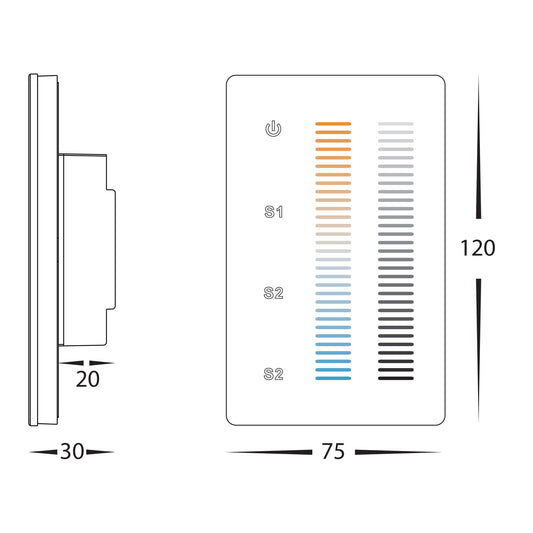 CT LED Strip Touch Panel Controller - HV9101-2830B