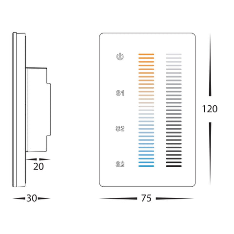 CT LED Strip Touch Panel Controller - HV9101-2830B