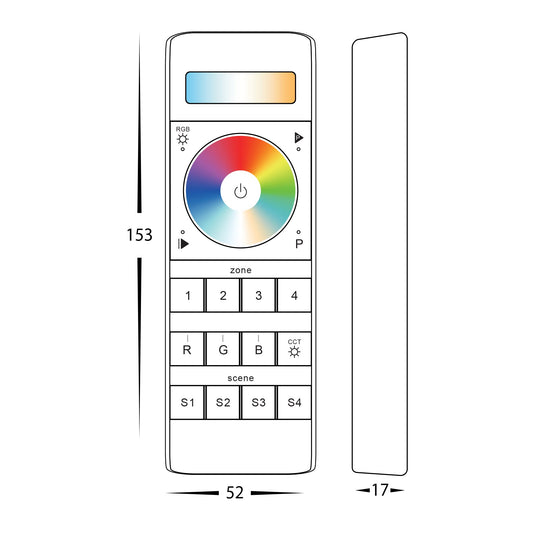 RGBCW 4 Zone LED Strip Controller - HV9102-2858Z4-5C