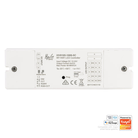 Single Colour 6 Zone LED Strip Controller - HV9102-2819DIM