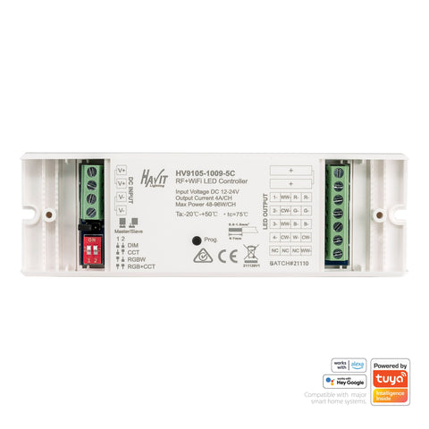Single Colour 6 Zone LED Strip Controller - HV9102-2819DIM