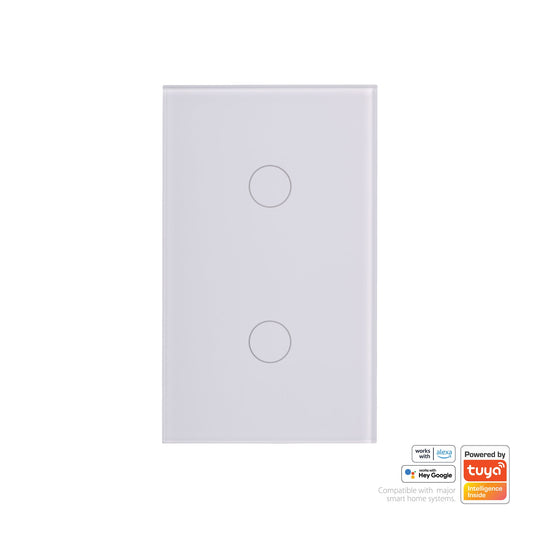 Havit Wifi Two Gang White Wall Switch - HV9110-2
