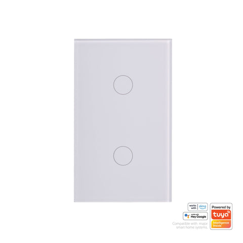 Havit Wifi Two Gang White Wall Switch - HV9110-2
