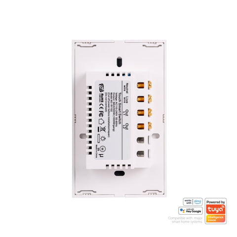 Havit Wifi Two Gang White Wall Switch - HV9110-2