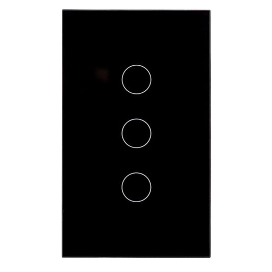 Wifi 3 Gang Black Wall Switch - HV9210-3 - ARCK Electrical Wholesale Supplies