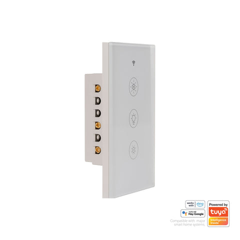 Wifi Single Gang White Dimmer Wall Switch - HV9111