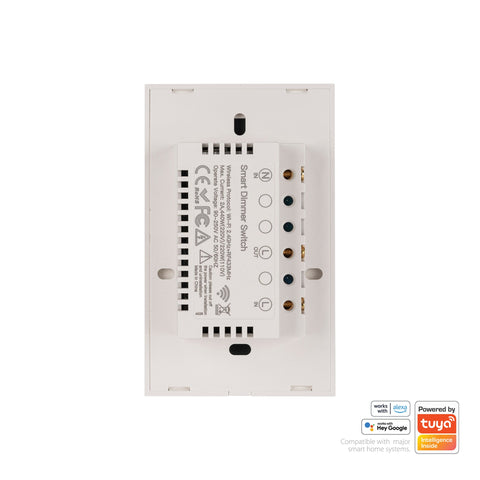 Wifi Single Gang White Dimmer Wall Switch - HV9111