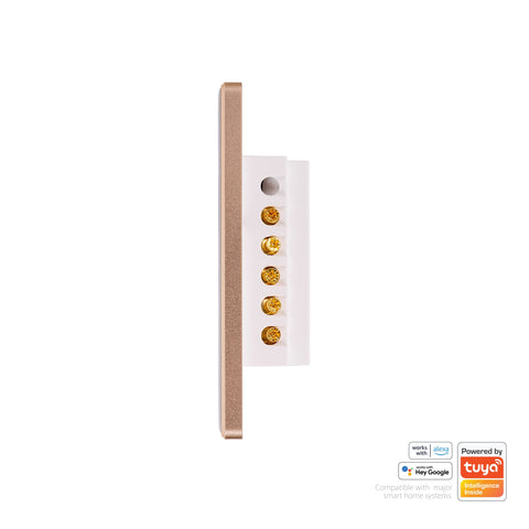 Wifi 3 Gang White with Gold Trim Wall Switch - HV9120-3