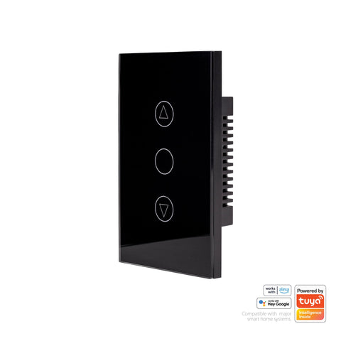 Wifi Single Gang Black Dimmer Wall Switch - HV9211