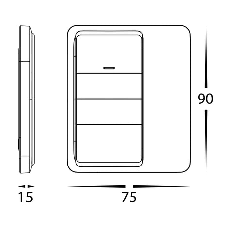Wireless Wall Mounted Wall Switch - HV9253