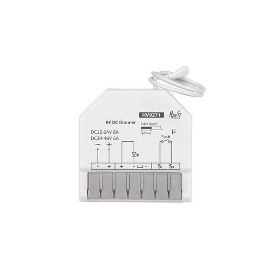 12-24v DC Single Channel RF + Push Dim Receiver - HV9271