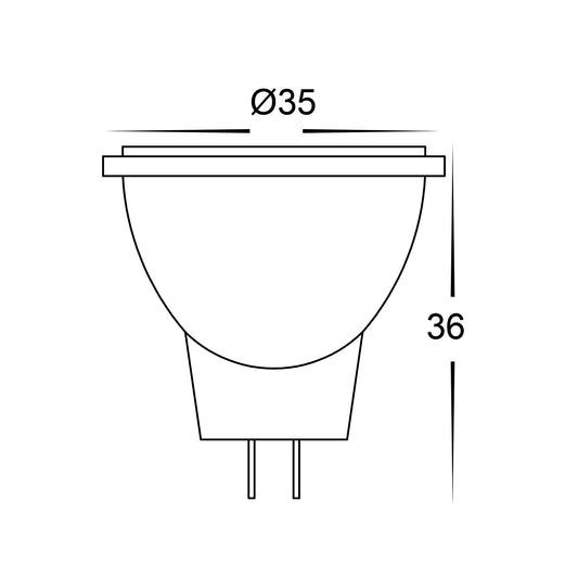 3w MR11 12v DC LED Globe - HV9311W