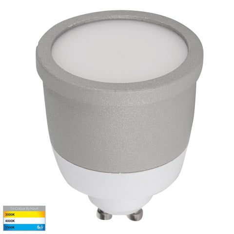 Lexan Black 9in1 Surface Mounted GU10 LED Downlight - HV5832T-BLK