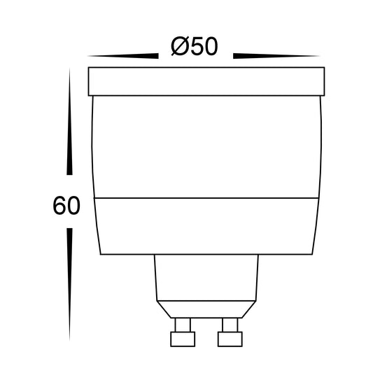 Blue 5w 240V GU10 LED Globe - HV9506B