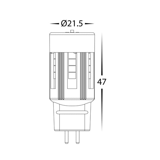 3w G5.3 Tri Colour LED Bi Pin Globe - HV9518
